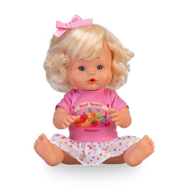 Famosa Nenuco Muñeco 'Mi Primera Papilla', 35 cm, poupée avec accessoires pour premier repas, jouet éducatif 3-6 ans