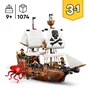 LEGO Creator 3-en-1 31387 Bateau Pirate Mythique - Jeu de Construction pour Enfants dès 9 Ans - Maquette
