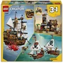 LEGO Creator 3-en-1 31387 Bateau Pirate Mythique - Jeu de Construction pour Enfants dès 9 Ans - Maquette