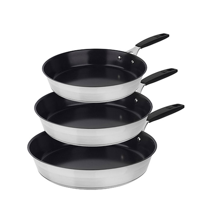 Ensemble de poêles Masterpro Smart Acier inoxydable 3 Pièces
