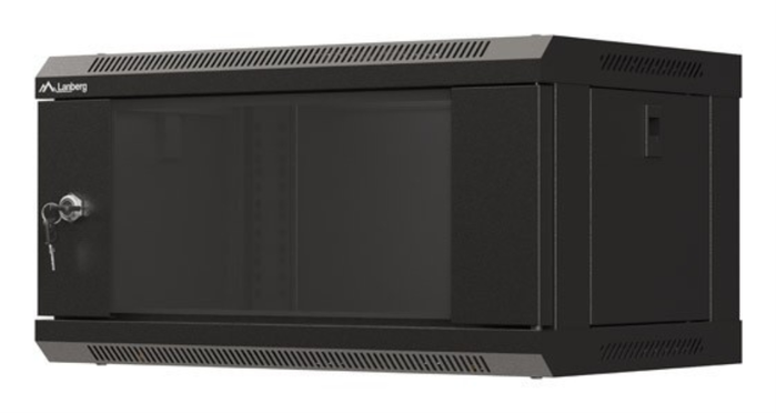 Lanberg Armario Rack 19 Pouces 4U 540x350 mm Noir Baie Murale Lanberg Armario Rack 19 Pouces 4U 540x350 mm Noir Baie Murale