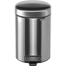 Brabantia Newicon Poubelle à pédale 3,0 L acier mat