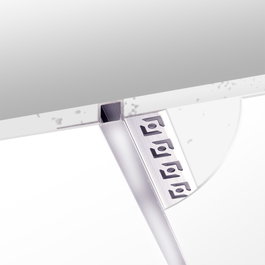 Greenice Profil en Aluminium pour Encastrement Plâtre/Placo 9mm - 1M