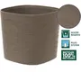 GARDEN ID Pot RESPECT avec réserve d'eau - Taupe 40 x 40 cm - Surface structurée - Fabriqué à partir de déchets ménagers 100% recyclable