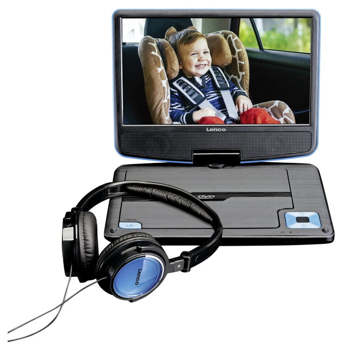 Lenco DVP-910 Lecteur DVD portable bleu Lenco DVP-910 Lecteur DVD portable bleu