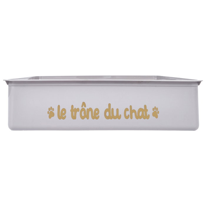 The Concept Factory Litière pour Chats avec Pelle, Grise