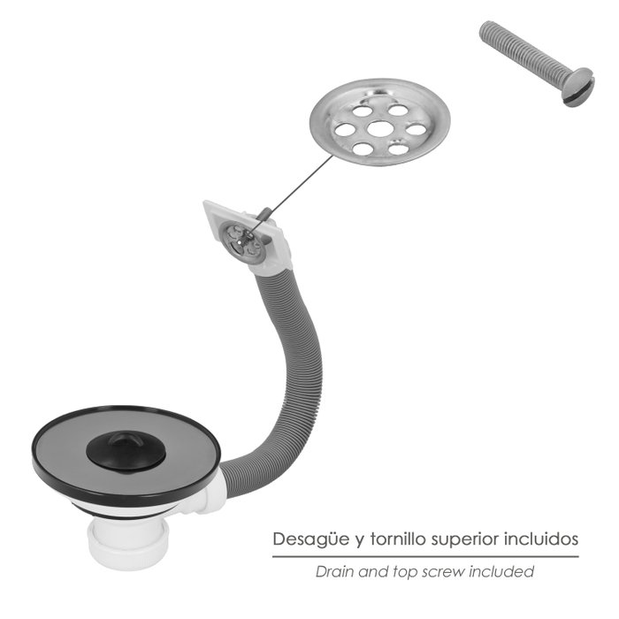 ABRISA Valve de vidage pour évier Ø 115 mm avec trop-plein ABRISA Valve de vidage pour évier Ø 115 mm avec trop-plein