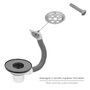 ABRISA Valve de vidage pour évier Ø 115 mm avec trop-plein