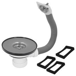 ABRISA Valve de vidage pour évier Ø 115 mm avec trop-plein