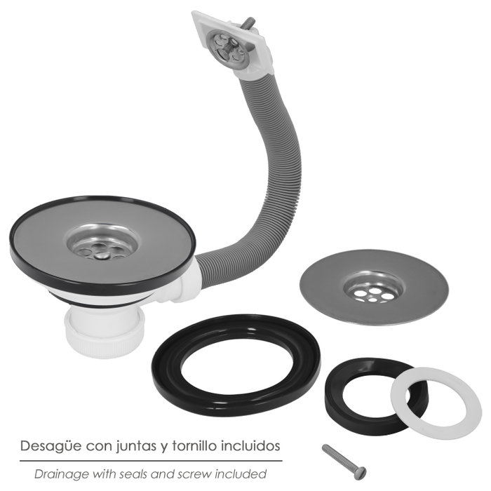ABRISA Valve de vidage pour évier Ø 115 mm avec trop-plein ABRISA Valve de vidage pour évier Ø 115 mm avec trop-plein