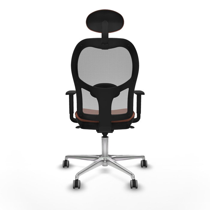 Piqueras y Crespo Chaise de Bureau avec Appui-tête 1D086G1 Marron Gris