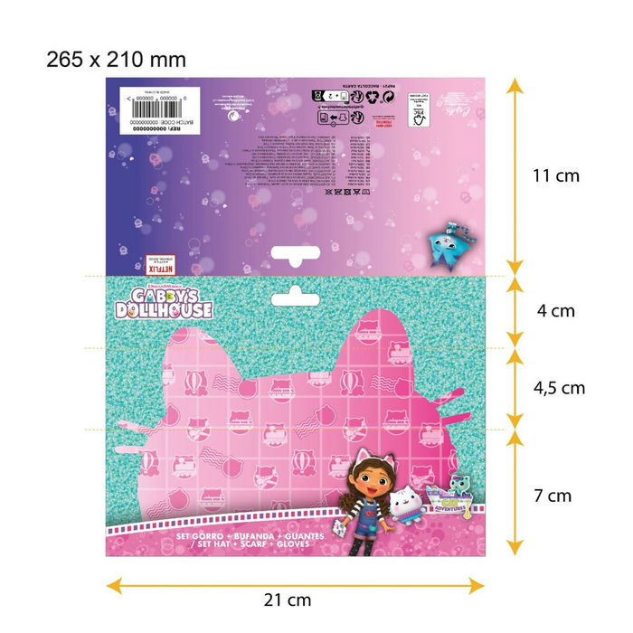 Bonnet et gants Gabby's Dollhouse