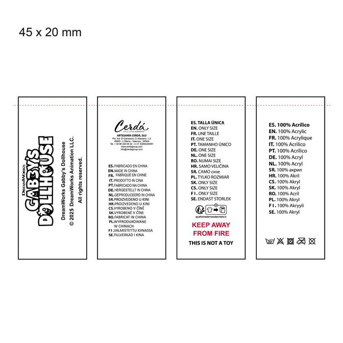 Bonnet et gants Gabby's Dollhouse