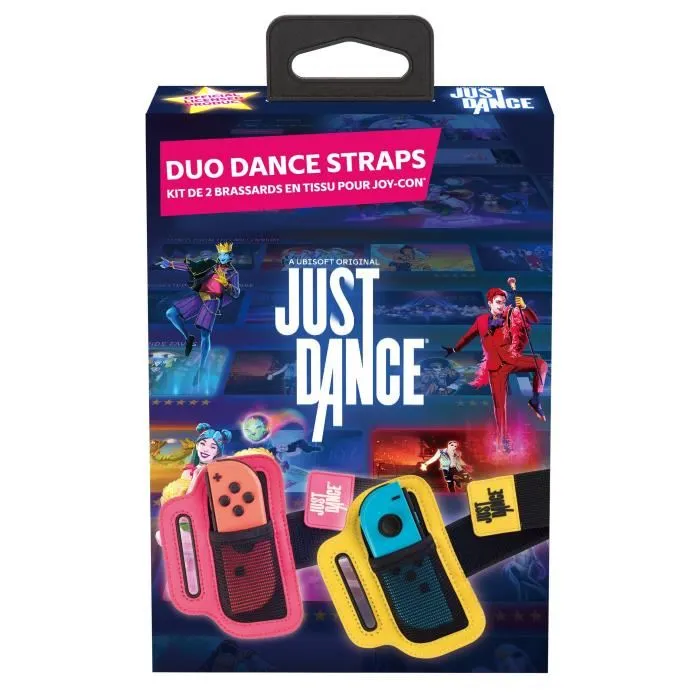 Subsonic SUBSONIC Brassards Réglables pour Joy-Con Nintendo Switch - Pack de 2 - Design Just Dance 2023 - Sécurité et Liberté de Mouvement