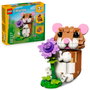 LEGO Creator 3-en-1 L'Adorable Hamster et la Fleur 31376