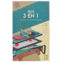 Mister Gadget Table de jeu 3 en 1 (Ping-pong, Hockey, Billard)