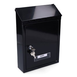Edm Buzón de acero modèle Standard noir 210 x 60 x 300 mm