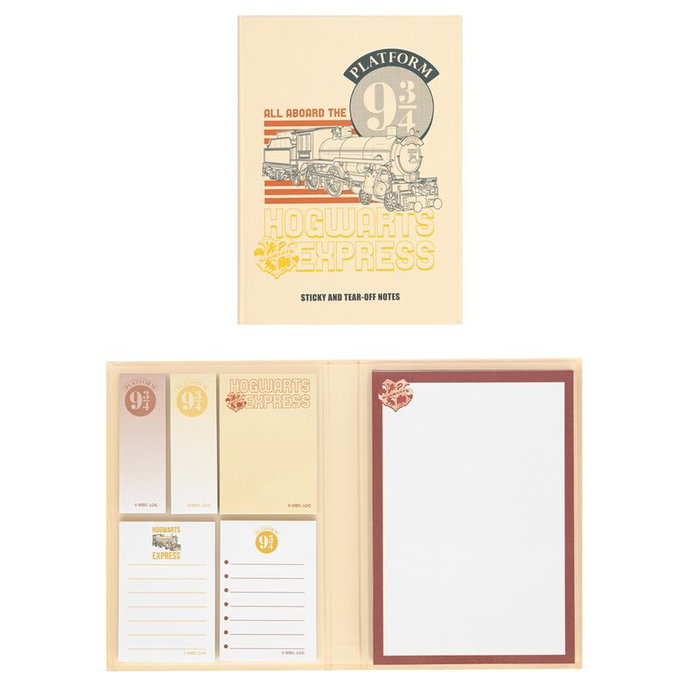 ERIK - Carnet de notes avec autocollants Harry Potter - Platforme 9 3/4 - Format A6 (11x15,5 cm) - Bloc de notes et 5 types d'étiquettes ERIK - Carnet de notes avec autocollants Harry Potter - Platforme 9 3/4 - Format A6 (11x15,5 cm) - Bloc de notes et 5 types d'étiquettes