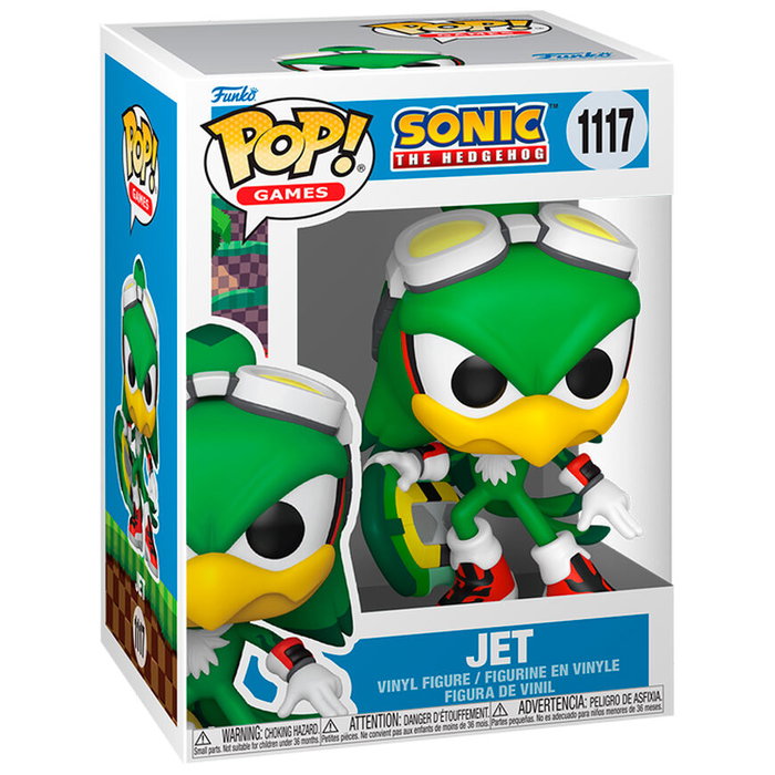 Funko Sonic the Hedgehog POP! Games Jet the Hawk avec plateau