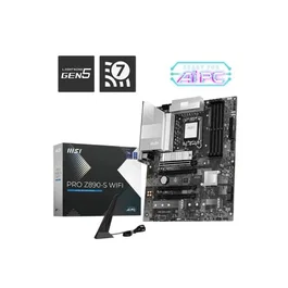 MSI PRO Z890-S WiFi Carte mère Intel Z890 (Socket LGA 1851) - Wi-Fi 7, 5G LAN, Thunderbolt 4, PCIe 5.0, design argenté