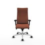 Piqueras Y Crespo Fauteuil Albacete Marron avec mécanisme Synchro et base en aluminium