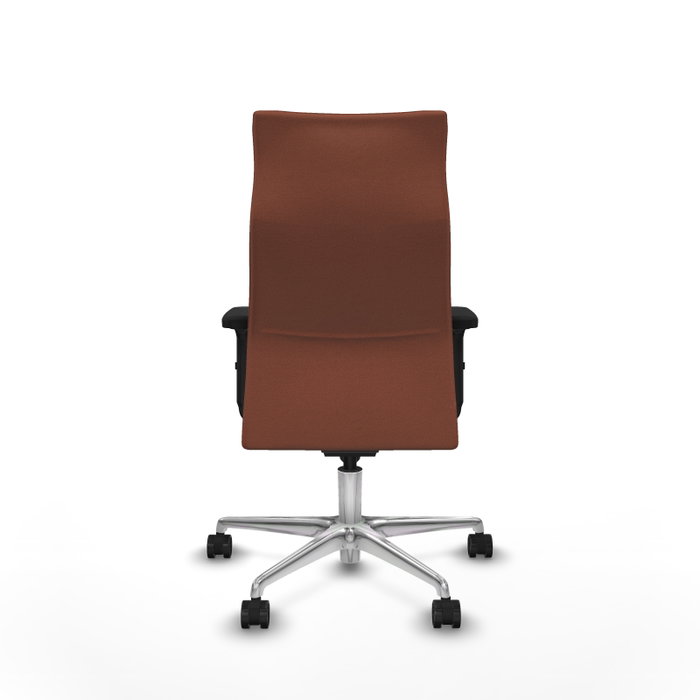 Piqueras Y Crespo Fauteuil Albacete Marron avec mécanisme Synchro et base en aluminium Piqueras Y Crespo Fauteuil Albacete Marron avec mécanisme Synchro et base en aluminium