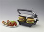Ariete 1911 Grill électrique Slim Toast & Grill - Plancha élégante basculante, plaques flottantes, antiadhésif, thermostat, design compact, pour cuisson saine