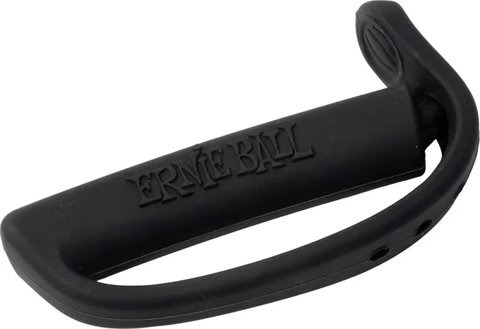 Ernie Ball Flex Capo Cejilla Noir pour Guitare 6/7 Cordes avec Revêtement Soft Touch