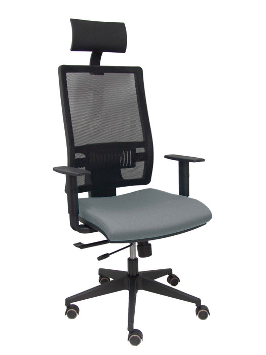 Piqueras y Crespo Chaise de Bureau Horna avec Appui-tête, Gris et Noir Piqueras y Crespo Chaise de Bureau Horna avec Appui-tête, Gris et Noir