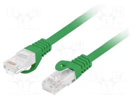 LANBERG Patch cord Cat 6 U/UTP 1m vert