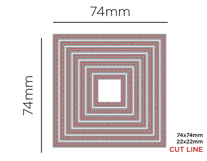 Misskuty Ensemble de 7 emporte-pièces fins ZAG Formes géométriques Carrés Misskuty Ensemble de 7 emporte-pièces fins ZAG Formes géométriques Carrés