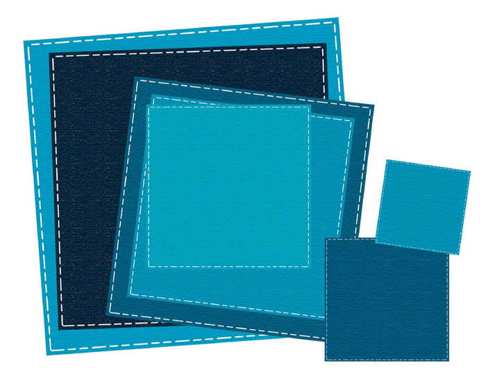 Misskuty Ensemble de 7 emporte-pièces fins ZAG Formes géométriques Carrés Misskuty Ensemble de 7 emporte-pièces fins ZAG Formes géométriques Carrés