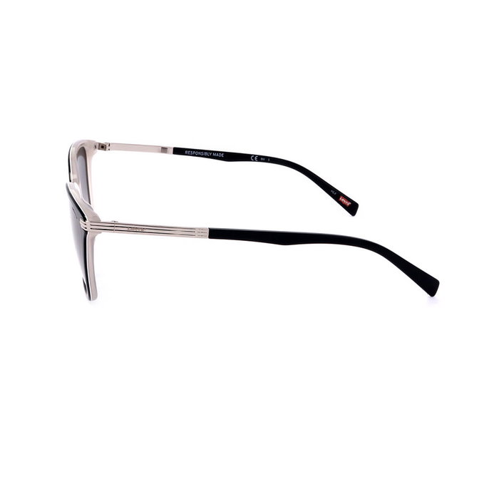 Levi's 5017/S Lunettes de soleil femme rectangulaire PMMA métal branches 145 mm UV400 Catégorie 3