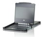 ATEN CL6708MW Commutateur KVM LCD 8 ports DVI avec écran tactile 17.3" Full HD 1080p, rétroéclairage LED et compatible HDCP