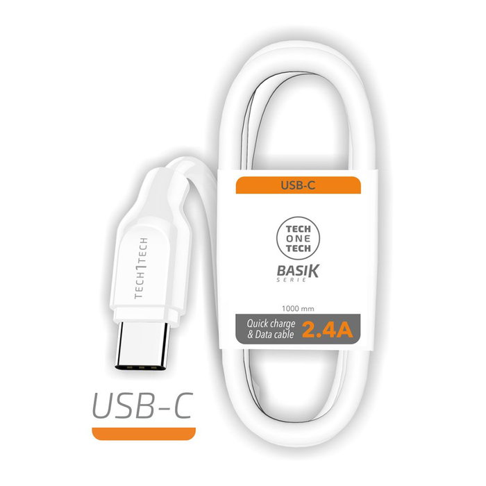 Câble Lightning Tech One Tech Blanc Câble Lightning Tech One Tech Blanc