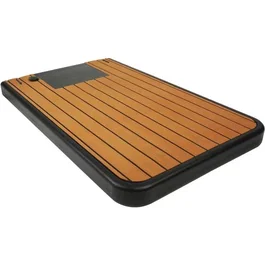 Ubbink Support de douche solaire Solaris® 2 in 1 - Surface EVA antidérapante couleur teck avec réservoir d'eau supplémentaire de 20 litres