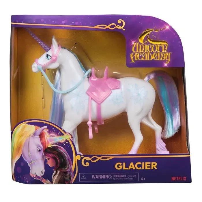 Spin Master Unicorn Academy - Figurine articulée 28 cm - Galcier ou Cinder - Modèle aléatoire avec accessoires amovibles - Jeu d'imagination pour enfants dès 4 ans