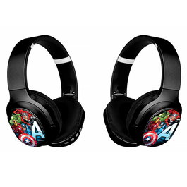 ERT GROUP Casque audio supra-aural sans fil Bluetooth 5.0 avec design pliable, thème Vengadores Avengers Marvel, autonomie 8h, avec lecteur MP3 intégré
