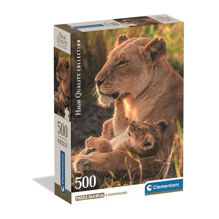Clementoni Puzzle Compact Feline Love 500 pièces