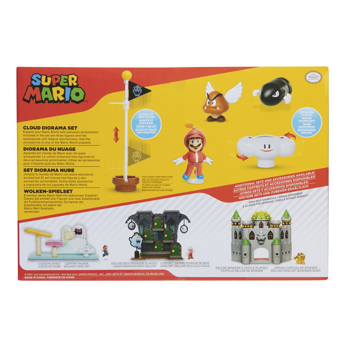 JAKKS PACIFIC - Set Diorama Nube - Figurine Super Mario Bros Nintendo - Taille 6 cm JAKKS PACIFIC - Set Diorama Nube - Figurine Super Mario Bros Nintendo - Taille 6 cm