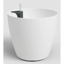 ARTEVASI - Pot San Remo SWS 42 MA - Pot de fleurs sur pieds pour intérieur et extérieur - Plastique résistant aux UV - Blanc - 43,3 x 39,5 cm - 42,3 litres