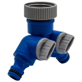 Riegolux Adaptateur de Robinet Femelle 3/4 pouces avec 2 Sorties