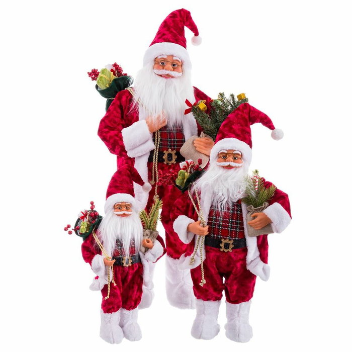 BigBuy Home Père Noël Rouge 25 x 17 x 60 cm BigBuy Home Père Noël Rouge 25 x 17 x 60 cm
