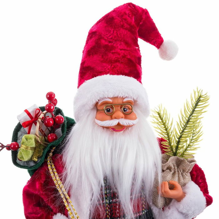 BigBuy Home Père Noël Rouge 25 x 17 x 60 cm BigBuy Home Père Noël Rouge 25 x 17 x 60 cm