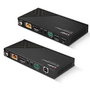 Lindy Extender KVM HDBaseT Cat.6 DisplayPort 1.2, USB, IR et RS-232 - Extension jusqu'à 150m pour signal 4K avec audio, PoC et contrôle