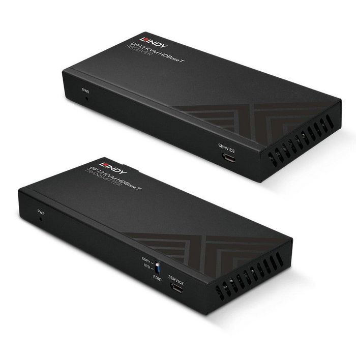 Lindy Extender KVM HDBaseT Cat.6 DisplayPort 1.2, USB, IR et RS-232 - Extension jusqu'à 150m pour signal 4K avec audio, PoC et contrôle Lindy Extender KVM HDBaseT Cat.6 DisplayPort 1.2, USB, IR et RS-232 - Extension jusqu'à 150m pour signal 4K avec audio, PoC et contrôle