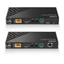 Lindy Extender KVM HDBaseT Cat.6 DisplayPort 1.2, USB, IR et RS-232 - Extension jusqu'à 150m pour signal 4K avec audio, PoC et contrôle