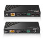 Lindy Extender KVM HDBaseT Cat.6 DisplayPort 1.2, USB, IR et RS-232 - Extension jusqu'à 150m pour signal 4K avec audio, PoC et contrôle