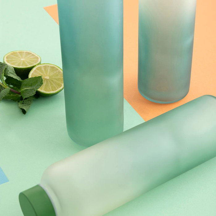 Quid Bouteille Quidate en Verre Beige 0,6 L avec Bouchon Antifuites