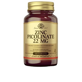 Solgar Picolinate de Zinc 22 mg, 100 comprimés – Soutien peau, cheveux, ongles